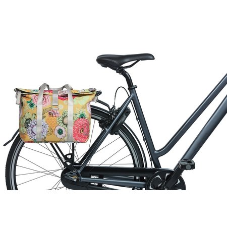 Basil Fietshandtas Bloom Field KF-haken 8-11L Geel