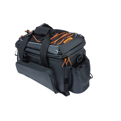 Basil Miles Tarpaulin Trunkbag XL Pro 9-36L Bagagedragertas Black Orange