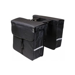 Edge fietstassen en fietsaccessoires Dubbele Fietstas Luxe Shopper 40L Zwart