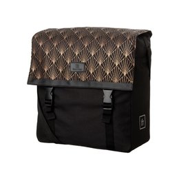 FastRider Enkele fietstas Shopper Nara Deco/Zwart 17L