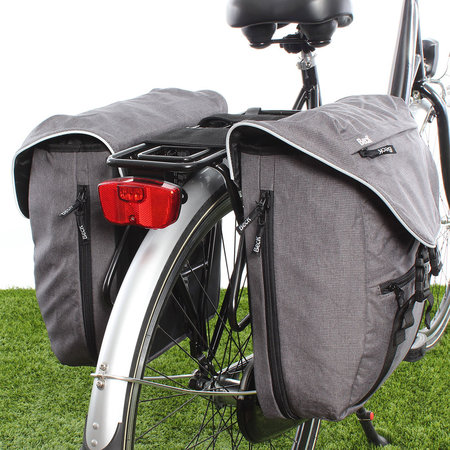 Beck Dubbele fietstas Sporty 30L Grijs