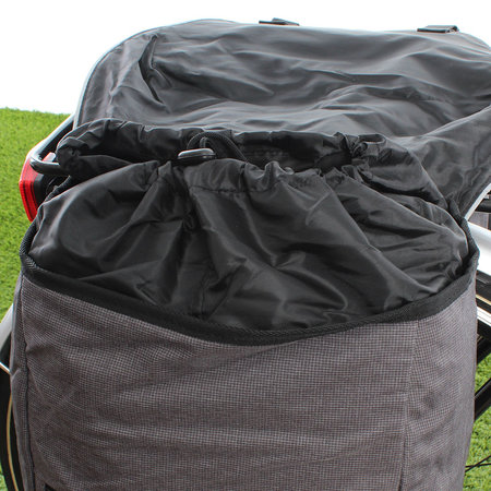 Beck Dubbele fietstas Sporty 30L Grijs