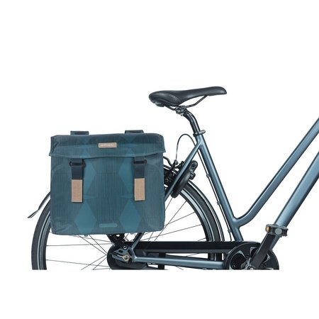 Basil Dubbele fietstas Elegance 40-49L Estate Blue