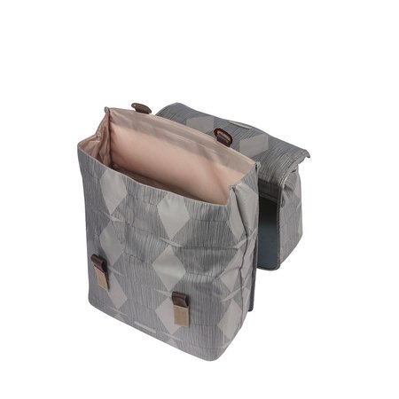 Basil Dubbele fietstas Elegance 40-49L Chateau Taupe