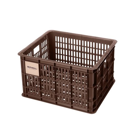 Basil Fietskrat Crate M 29,5L Brown voor MIK/RT