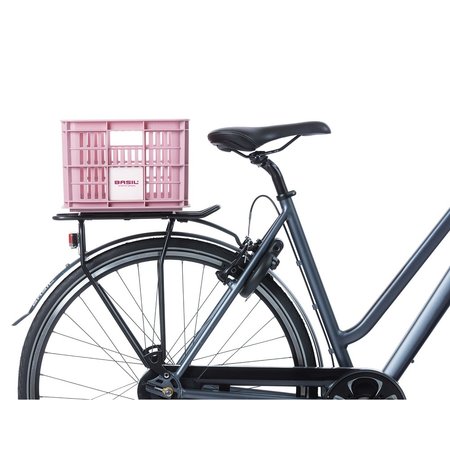 Basil Fietskrat Crate S 17,5L Faded Blossom voor MIK/Racktime