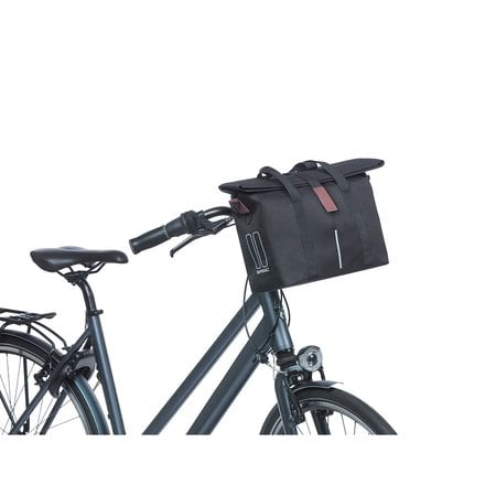 Basil Fietshandtas City KF-haken 8-11L Zwart