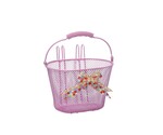 Fietsmand kind roze