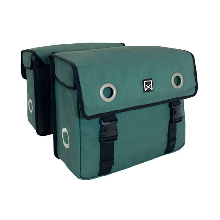 Willex Dubbele fietstas Canvas Tas 40L Groen