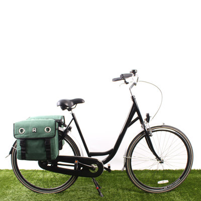 Willex Dubbele fietstas Canvas Tas 30L Groen