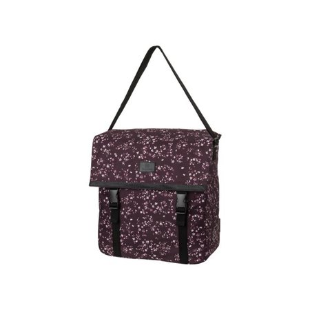 FastRider Enkele fietstas Shopper Nara Mini Flower Aubergine 17L