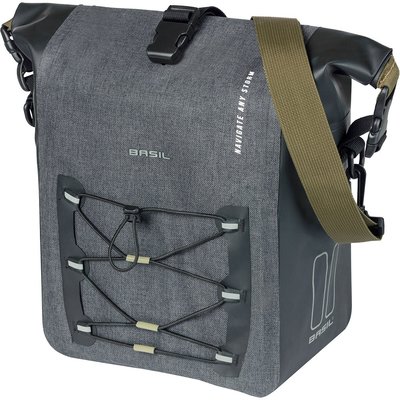 Basil Enkele Fietstas Navigator Storm MIK Studs M 12-15L Zwart