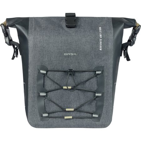 Basil Enkele Fietstas Navigator Storm MIK Studs M 12-15L Zwart - Waterdicht