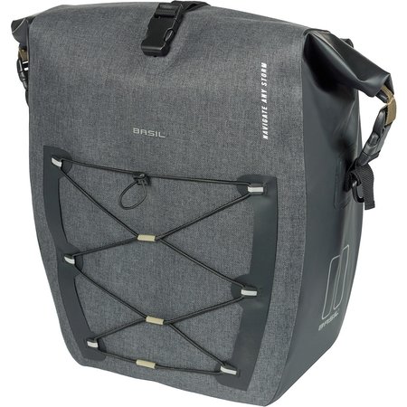 Basil Enkele Fietstas Navigator Storm MIK Studs L 25-31L Zwart - Waterdicht