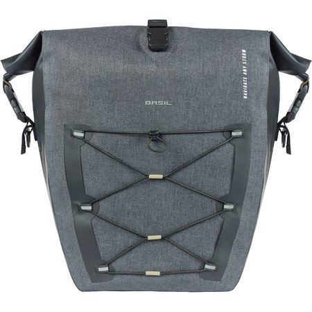 Basil Enkele Fietstas Navigator Storm MIK Studs L 25-31L Zwart - Waterdicht