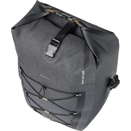 Basil Enkele Fietstas Navigator Storm MIK Studs L 25-31L Zwart - Waterdicht