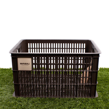 Basil Fietskrat Crate L 40L Choco Brown voor MIK/Racktime