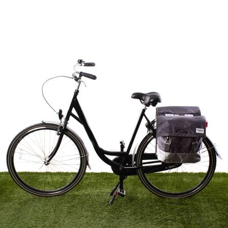 Urban Proof Dubbele fietstas 40L Recycled - Groen/Grijs