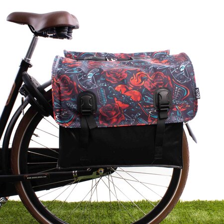 Beck Dubbele fietstas Classic Tattoo 46L