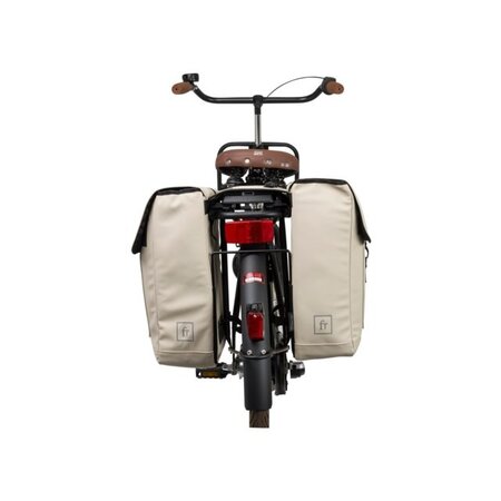 FastRider Dubbele fietstas Jaxx II 28L Taupe