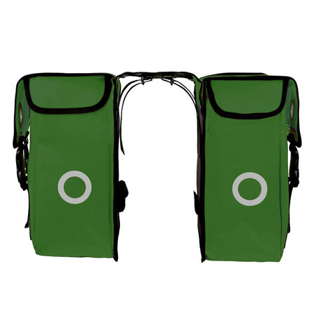 Willex Dubbele fietstas Bisonyl 40L Groen