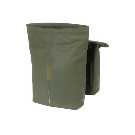 Basil Dubbele fietstas City Moss Green 32L