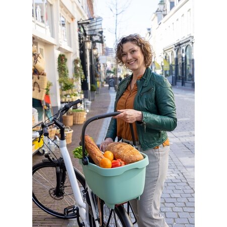 New Looxs Fietsmand Clipper MIK 28L Groen - Ook voor de hond