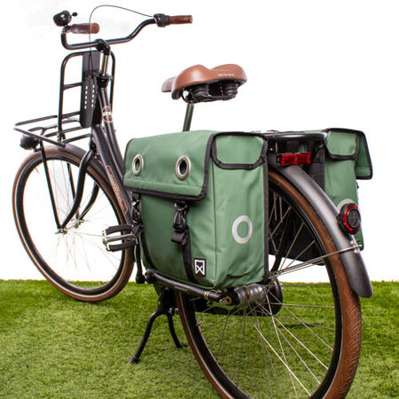 Willex Dubbele fietstas Bisonyl 30L Groen