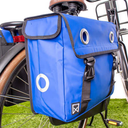 Willex Dubbele fietstas Bisonyl 40L Blauw