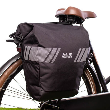 Jack Wolfskin Enkele fietstas Rack Bag 22L Flash Black - Waterdicht