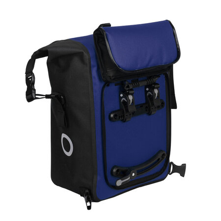 Willex Enkele fietstas en rugtas Combi Waterdicht 27L Blauw