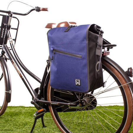 Willex Enkele fietstas en rugtas Combi Waterdicht 27L Blauw
