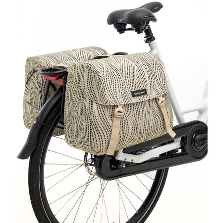 New Looxs Dubbele fietstas Joli Double Alma Sand 37L