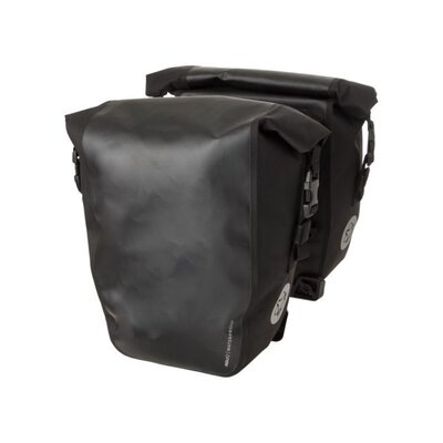 AGU Dubbele fietstas Shelter Clean Medium MIK 34L Zwart