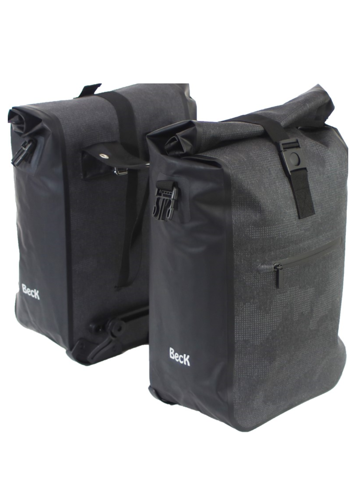 Dubbele fietstas Base Too Zwart 36L