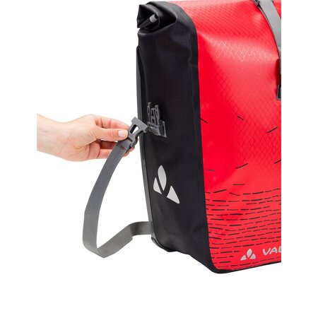 Vaude Enkele fietstas Aqua Back Print Single 20L Red/Black