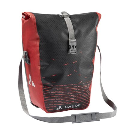 Vaude Enkele fietstas Aqua Back Print Single 20L Black/Red