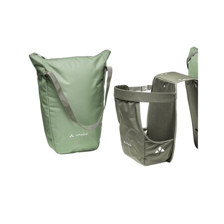 Vaude Dubbele fietstas Twinshopper 44L Willow Green