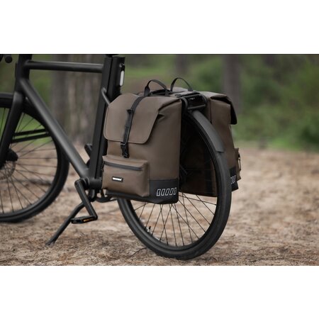 Urban Proof Dubbele fietstas Cargo Recycled 38L Bruin