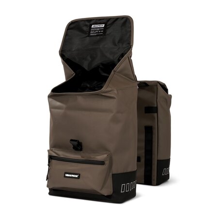 Urban Proof Dubbele fietstas Cargo Recycled 38L Bruin