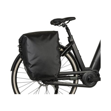 AGU Enkele fietstas Shelter Clean Large 42L Zwart CG - Set van twee tassen