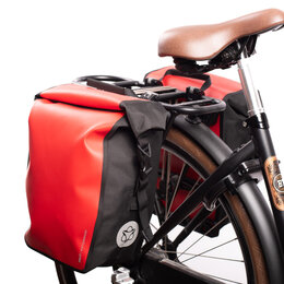 AGU Enkele fietstas Shelter Clean Medium 32L Rood CG Set