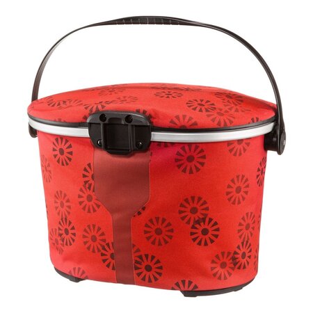 Ortlieb Stuurtas Up-Town Design Floral Red - 17,5L