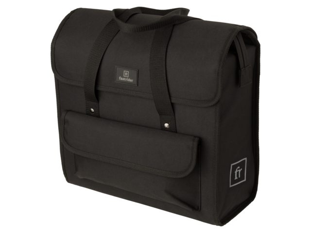 Enkele fietstas Lasse Luxe Shopper Basics 23L Zwart