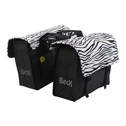 Beck Dubbele fietstas Summer Stylo 46L Zebra