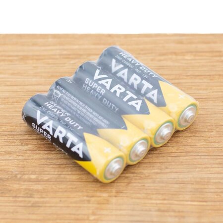 4 stuks AA Batterijen VARTA Super Heavy Duty