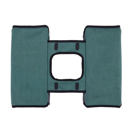 Willex Dubbele Canvas Tas Plus Groen/Matzwart 57L