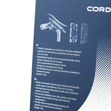 Cordo Smartphonehouder Flex Pro Zwart