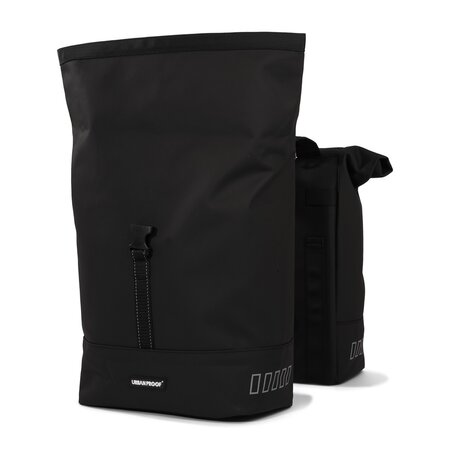 Urban Proof Dubbele fietstas Rolltop Recycled 38L Zwart
