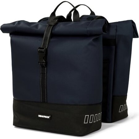 Urban Proof Dubbele fietstas Rolltop Recycled 38L Blauw